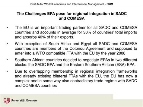 Ppt The Progress Of Economic Regionalisation In Southern Africa