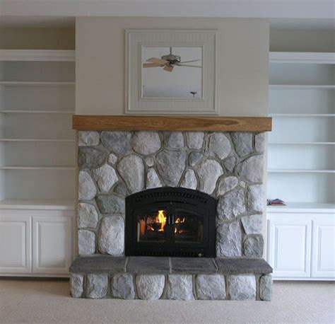 Built In Fireplace Great Lakes Stone Surround Luxury Fireplace Design
