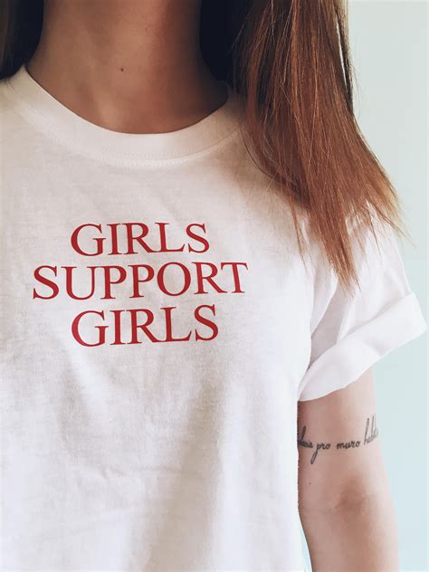 Girls Support Girls Tshirt Feminist Shirt Feminism Tee Etsy