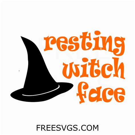 Resting Witch Face Free Svg File Free Svgs