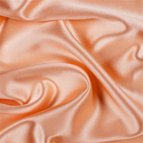 Silk Satin Fabric Coral Peach Silk Supplies Fabric By Yard Etsy