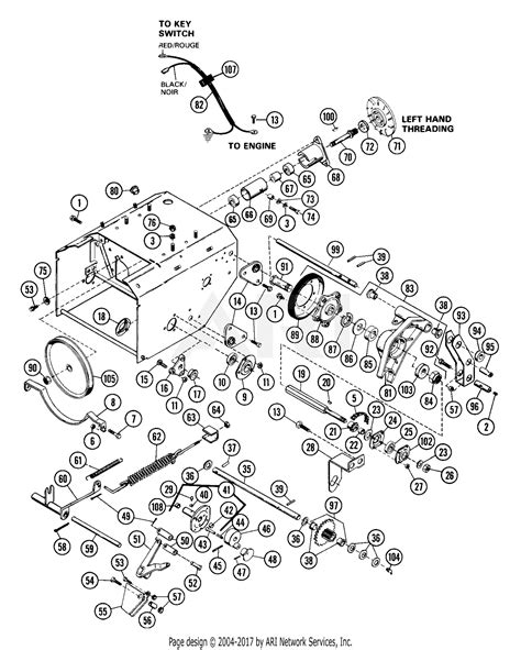 Ariens 924046 014501 St524 5hp Tec 24 Blower Parts Diagram For