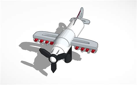 3d Design Fighter Plane Simulation Tinkercad