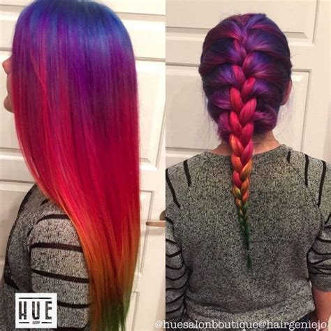 Rainbow Braids That Will Make You Want To Dye Your Hair Today → 💇