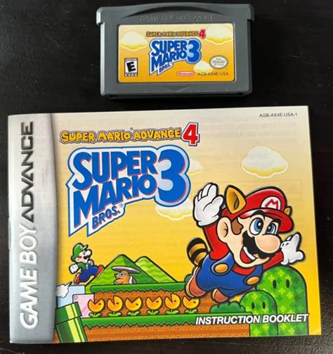 Super Mario Advance 4 Super Mario Bros 3 Authentic Nintendo Game Boy