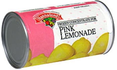 Hannaford Pink Lemonade Frozen Concentrate 12 Oz Nutrition