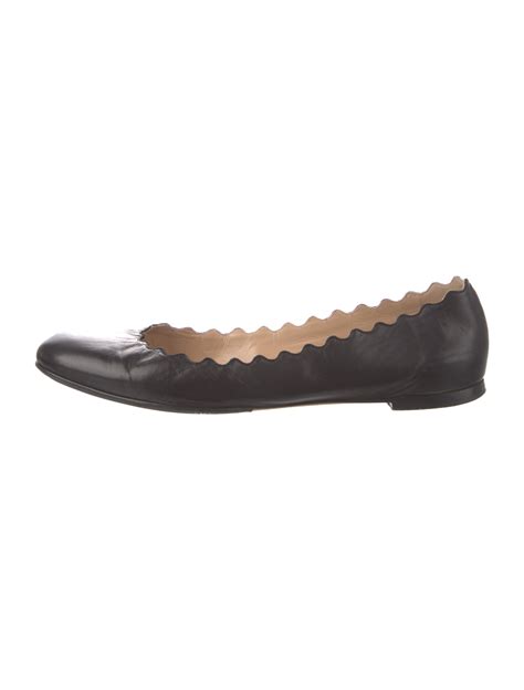 Chloé Round Toe Ballet Flats Black Flats Shoes Chl34157 The Realreal