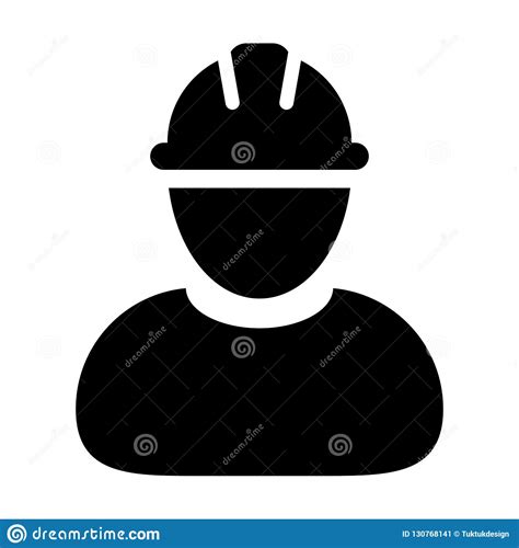Operator Worker Icon Vector Male Construction Service Person Profile