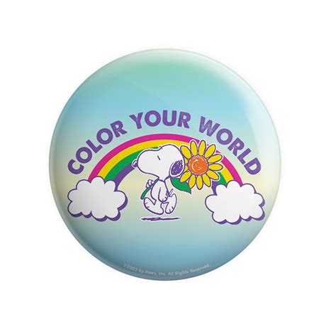 Color Your World Official Peanuts Badge Redwolf