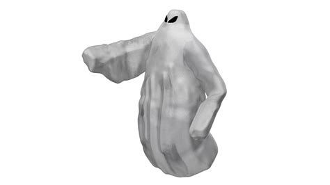 3d Model Ghost 3d Model Rigged And Animated Vr Ar Low Poly Rigged