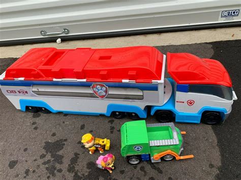 Paw Patrol Semi Truck Bus Recycling Dump Patroller Vehicle And Figures