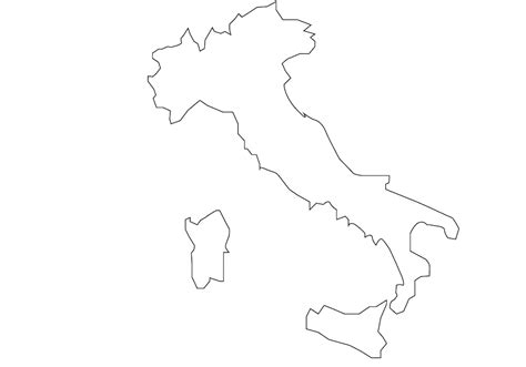 Cartina Muta Italia Province