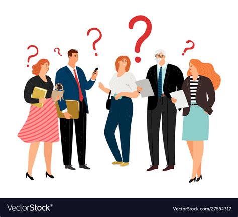 People Have Question Royalty Free Vector Image