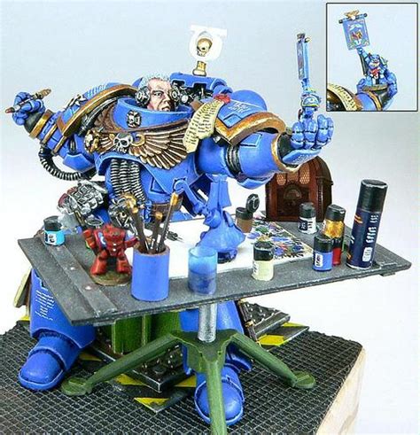 Humor Painting Space Marines Ultramarines Space Marine Free Time