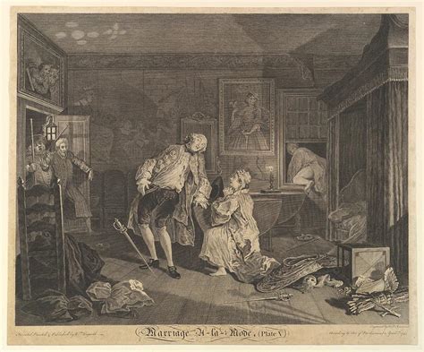 Marriage A La Mode Plate V Drawing By After William Hogarth Fine Art