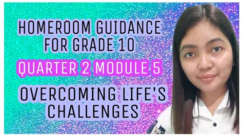 Grade Homeroom Guidance Quarter Module Overcoming Life S