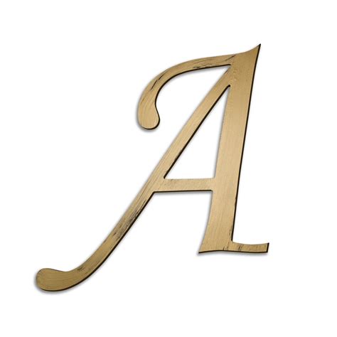Individual Script Letters Wall Decor Letter A