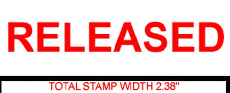 RELEASED Rubber Stamp for office use self-inking - Melrose Stamp Company