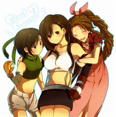 Aerith And Tifa And Yuffie Digital Art By Maax