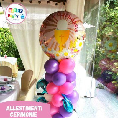 Allestimento Special Palloncini Arco Organico E Mongolfiera Comunione