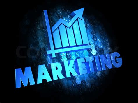 Marketing On Dark Digital Background Stock Image Colourbox