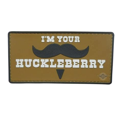 5ive Star Gear Im Your Huckleberry Mustache Pvc Morale Patch 175 X