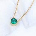 emerald necklace in 18ct gold, may birthstone by lilia nash jewellery ...