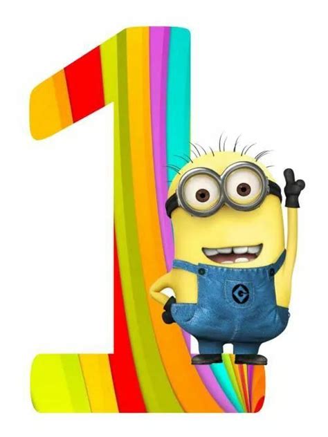 Numeros Minions Pinterest