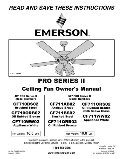 Emerson Ceiling Fan Repair Parts Review Home Decor