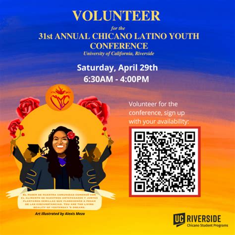 31st Annual Chicano Latino Youth Conference Volunteer Flyer Chicano