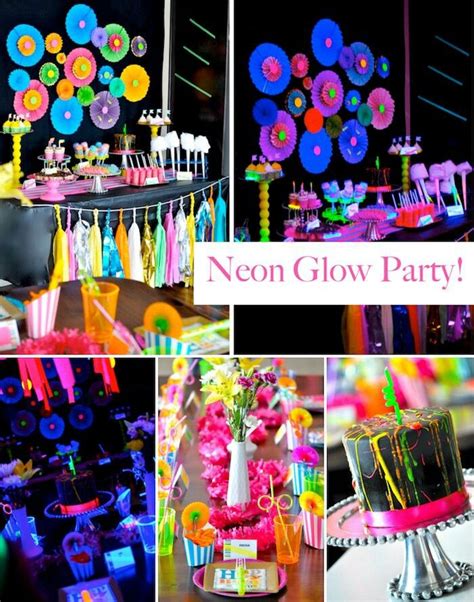Neon Colors Glow Party Neon Party Birthday Party Activities