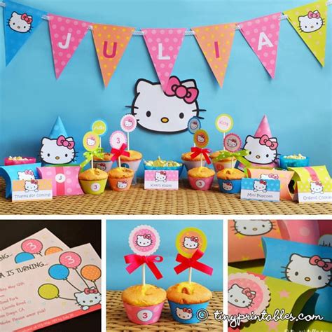Items Similar To Hello Kitty Birthday Party Printables With Matching