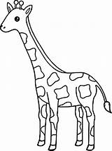 Giraffe Coloring Tall Drawing Baby Easy Cute Printable Giraffes Animal Wecoloringpage Sheets Face Getdrawings Toy sketch template