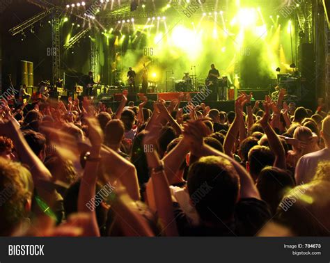 Crowd On Rock Concert Image And Photo Free Trial Bigstock