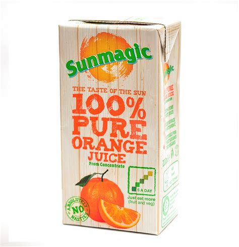 Sunmagic Orange Juice Carton