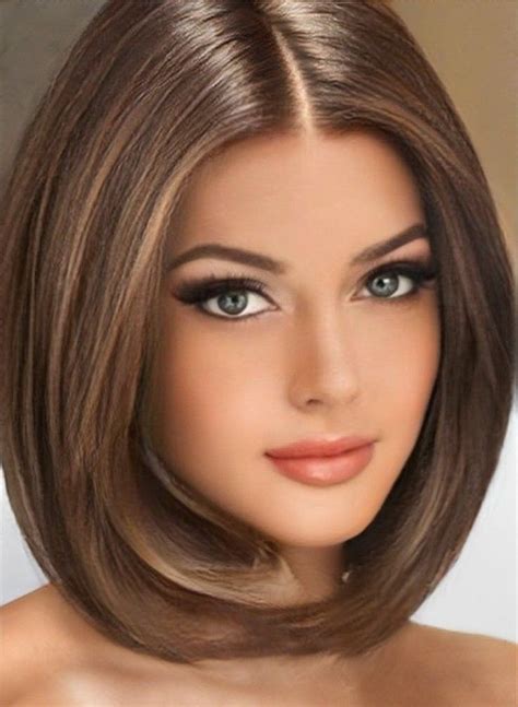 Brunette Beauty Hair Beauty Most Beautiful Faces Gorgeous Bobs Haircuts Easy Hairstyles