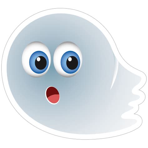 Cute Ghost Emoji Sticker