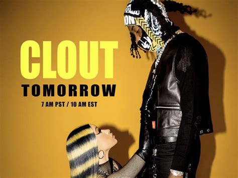 Look Offset Cardi B Announce Clout Video Premiere