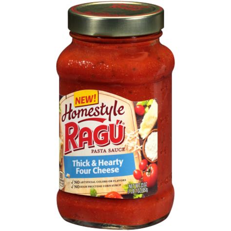 Ragu Homestyle Four Cheese Pasta Sauce 23 Oz Fred Meyer