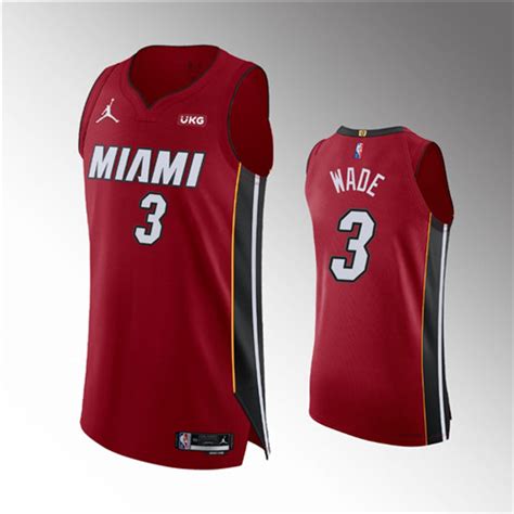 Miami Heat Dwyane Wade 75th Anniversary Stitched Jersey 3