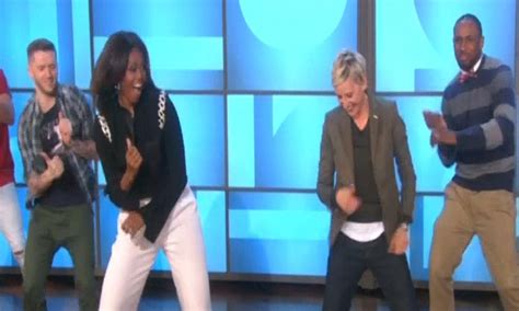 Michelle Obama Hits The Dancefloor With Ellen Degeneres Video Us