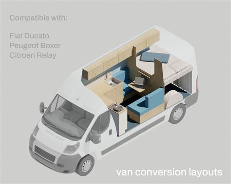 Remy Van Conversion Layout For L3h2 Fiat Ducato Peugeot Boxer And