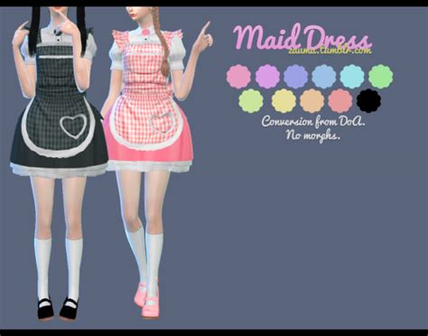 Ts4 Maid Dress• Conversion From Doa Dead Or Alive By Me • No Morphs