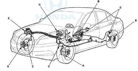 Honda Accord Brake Hose And Line Inspection Conventional Brake
