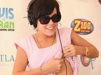 Lily Allen S Third Nipple From Celeb Imperfections Stars Bizarre Body