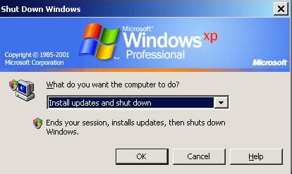 You should follow this guideline to change it to shutdown if you are using windows 7 change the windows 7 or vista power buttons to shut i'd like to assume that this is user error, like the other answers. Windows XP Update — SI/ITS