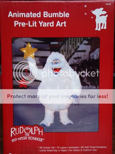 New 32 Rudolph The Bumble Abominable Snowman Animated Lights Yard Home Decor Ebay