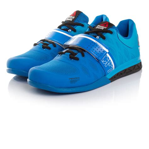 Reebok Crossfit Lifter 2 Mens Blue Weightlifting Sports Shoes Trainers