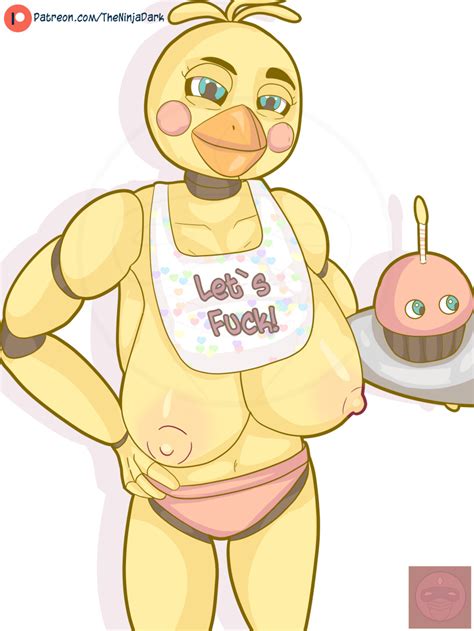 rule 34 animatronic anthro areolae breasts chica fnaf chicken cupcake five nights at freddy