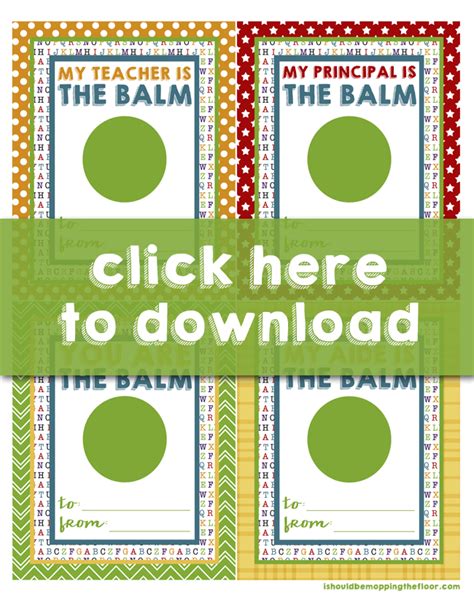 I Should Be Mopping The Floor Free Balm Printables For Teacher